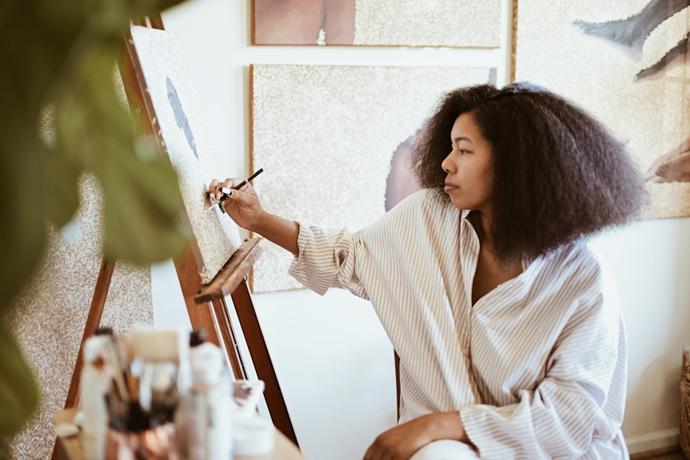 Michelle Kay in her studio